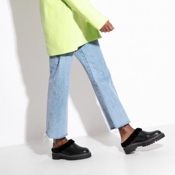 Proenza Schouler Lug Sole Mule Shearling Black - Picture 12 of 12